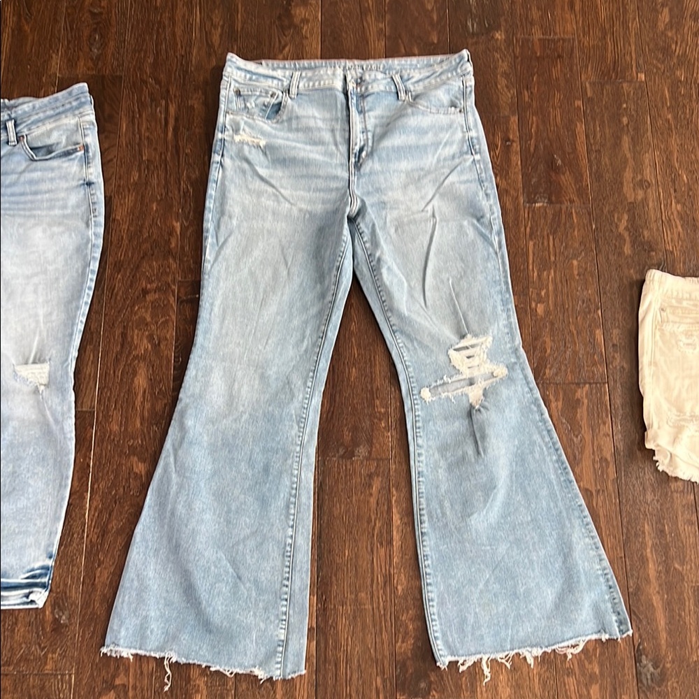Light Blue Flared Women's Jeans